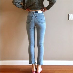 Re/Done light wash high rise jeans size 24
